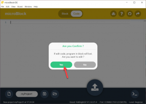 ทำเครื่องจ่ายน้ำอัตโนมัติด้วย KidBright32 - microBlock IDE
