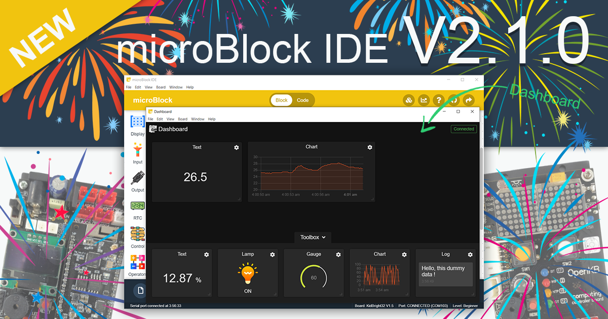microBlock IDE V2.1.0 มีอะไรใหม่บ้าง