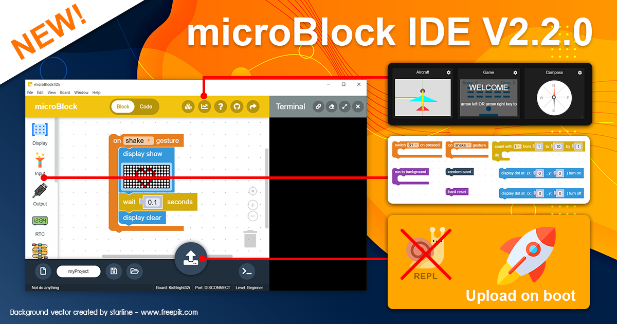 microBlock IDE V2.2.0 มีอะไรใหม่บ้าง